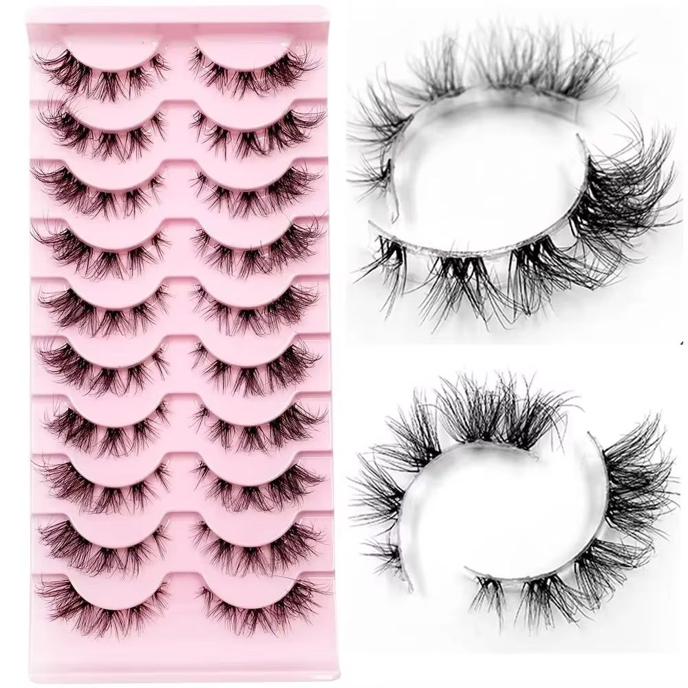 Eyelash Extension Cat Eye Wispy - Sztuczne rzęsy segmentowe, rzęsy manga, rzęsy