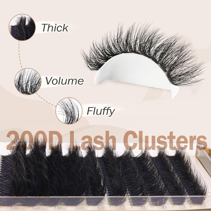 Eyelash Extensions - Nowe Puszyste Grube Kępki Rzęs DIY