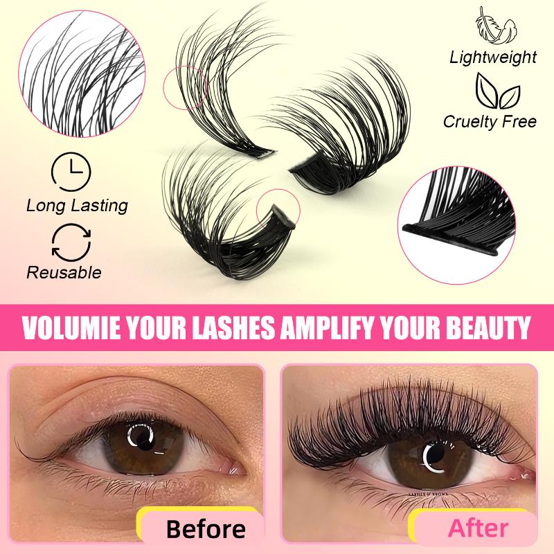Eyelash Extension Individual - Kępki sztucznych rzęs, pojedyncze, o różnej