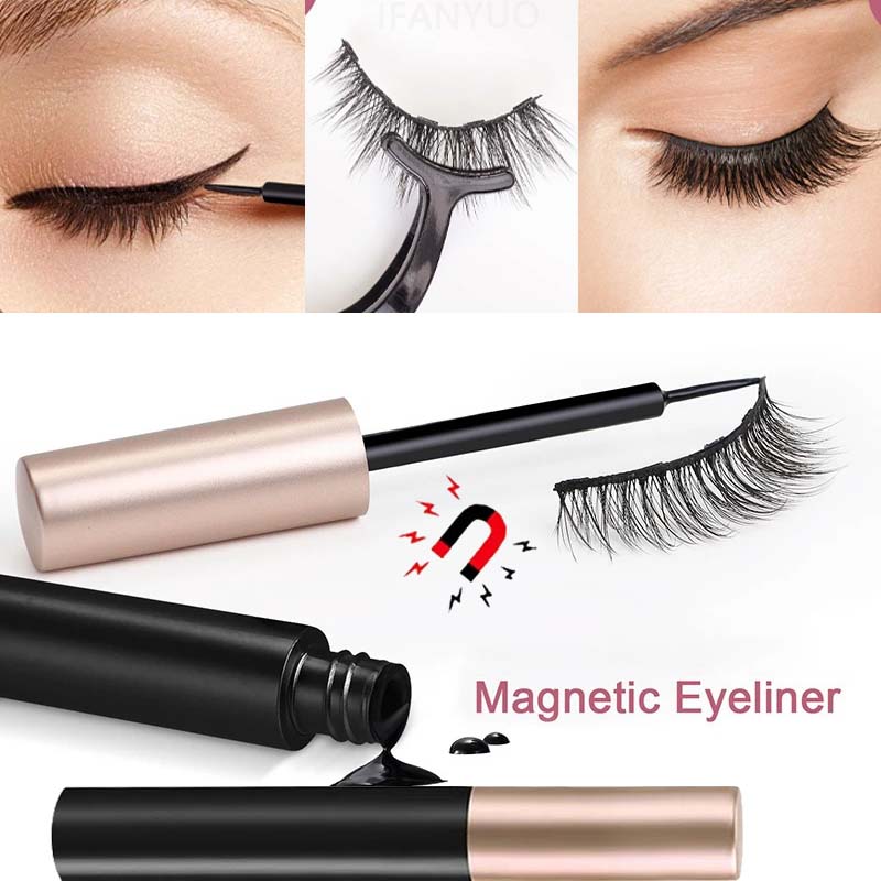 Eyelash Extension Glue For Sensitive Eyes - 1/2 szt. Czarny Magnetyczny Eyeliner Klej