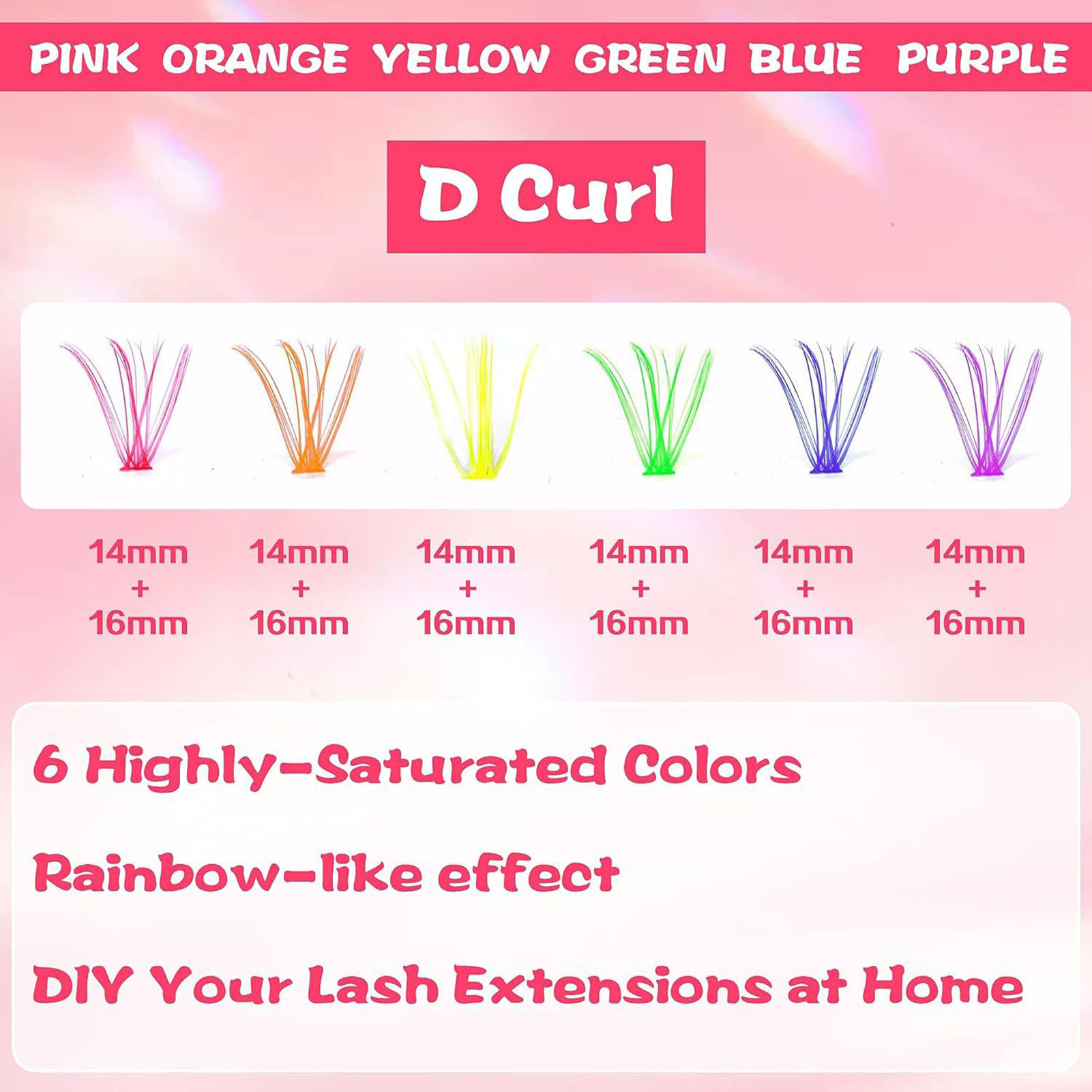 DIY przedłużanie rzęs kolorowe – Funny Eyelash Extension recenzja i cena