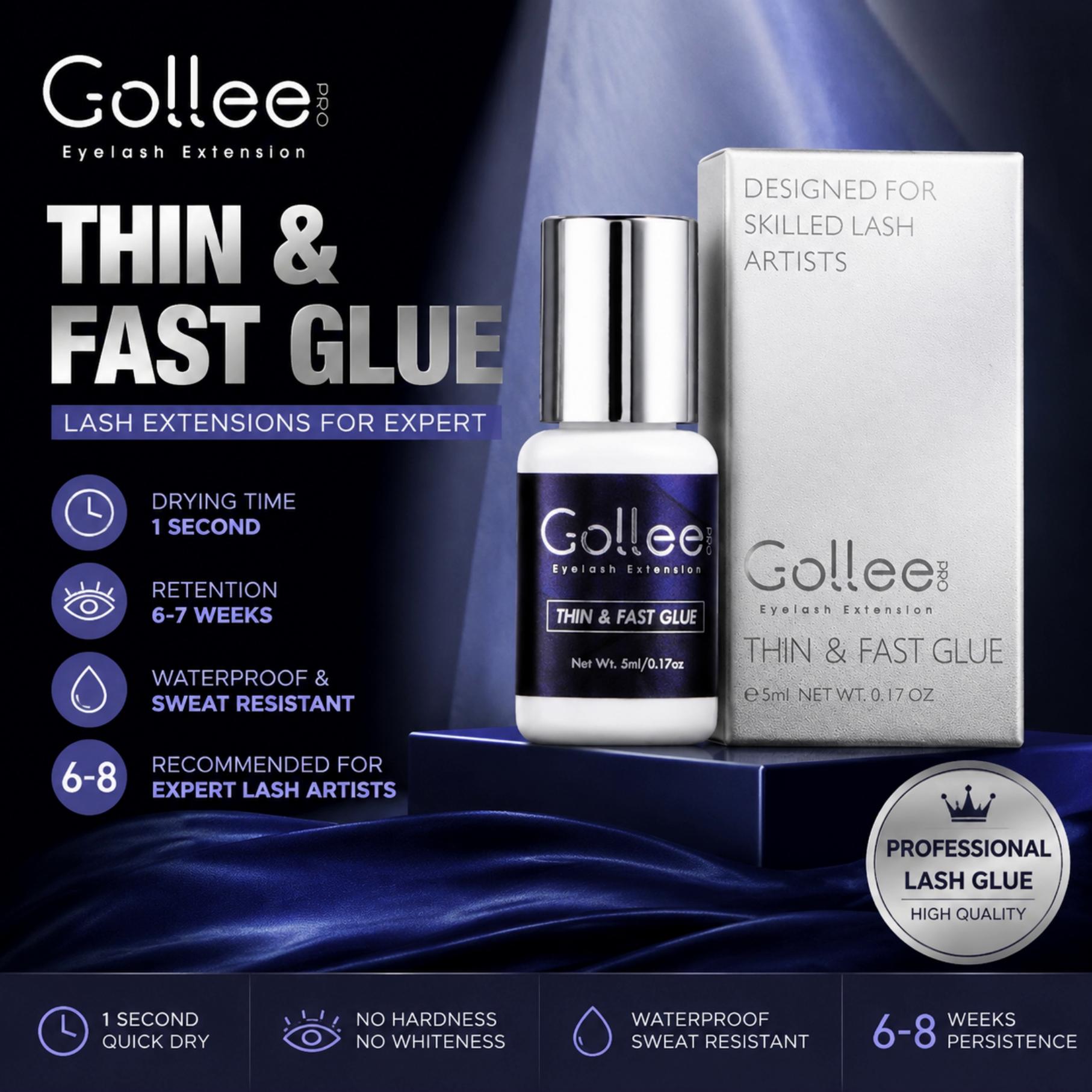 Gollee dla wrażliwych oczu 5ml – Eyelash Extension Glue For Sensitive Eyes recenzja i cena