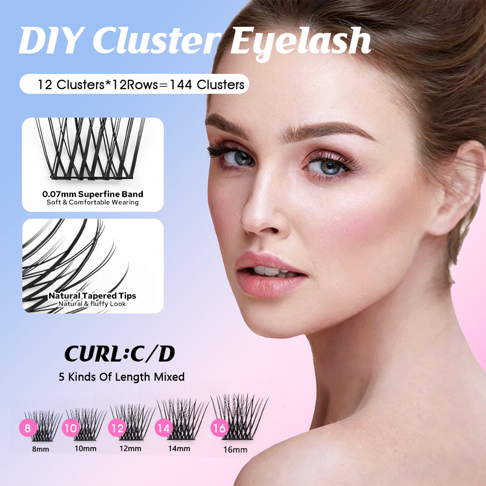 YUANZHIJIE nowe DIY klastry sz – Eyelash Extension Supernatural recenzja i cena