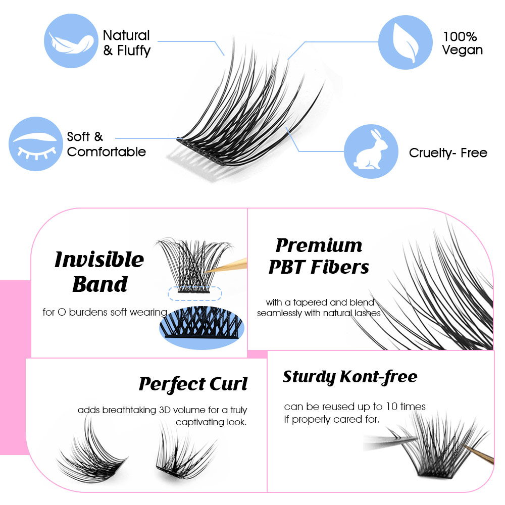 YUANZHIJIE nowe DIY klastry sz – Eyelash Extension Supernatural recenzja i cena